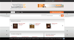 Desktop Screenshot of hasznaltbutor.net